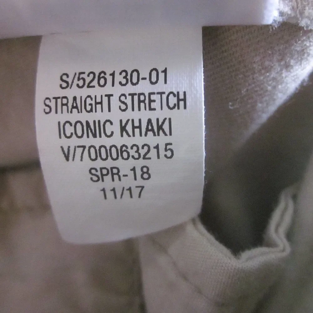 Mens Gap Khakis Size 32 X 30 Chino Pants Cotton Straight Leg Tan Iconic Stretch